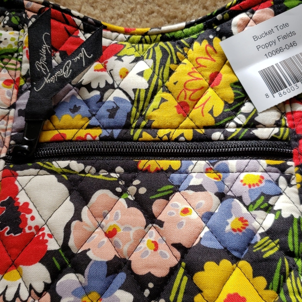 Bucket Tote Poppy Fields Vera Bradley bag - Picture 2 of 5